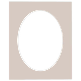 Passe partout 24x30 (18x24) OWAL BEŻOWE DUNE - LUCA Q5206