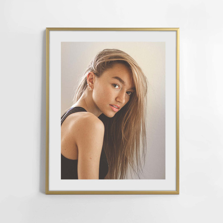 Ramka aluminiowa złota QAL 40x50 cm