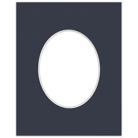 Passe partout 40x50 (24x30) OWAL GRANATOWE NAVY - LUCA Q5403