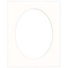 Passe partout 24x30 (18x24) OWAL LUCA Q5102 SNOW WHITE - BIAŁY