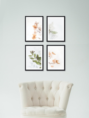 Zestaw czarnych ramek na 4 zdjęcia PINIA 2 GF0016