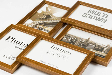 Multirama MULTI BROWN 52 ramka na 5 zdjęć
