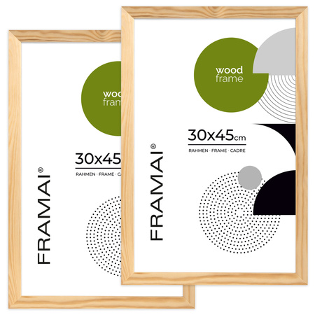 Ramka z drewna surowego RAW 30x45 cm