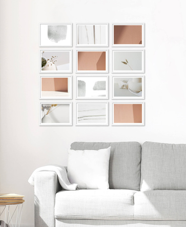 Zestaw białych ramek na 12 zdjęć PINIA 1 GF0021