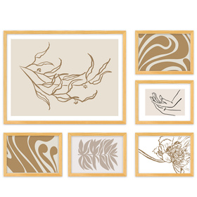 Zestaw naturanych ramek na 6 zdjęć PINIA 0 GF0002