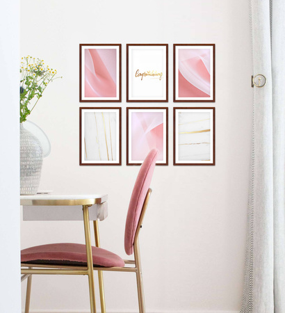 Zestaw brązowych ramek na 6 zdjęć PINIA 3 GF0020