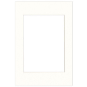 Passe partout 20x30 (15x21) LUCA Q5102 SNOW WHITE BIAŁY
