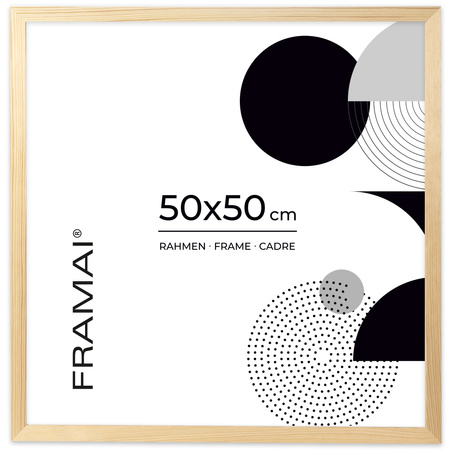 Ramka z drewna surowego RAW 50x50 cm