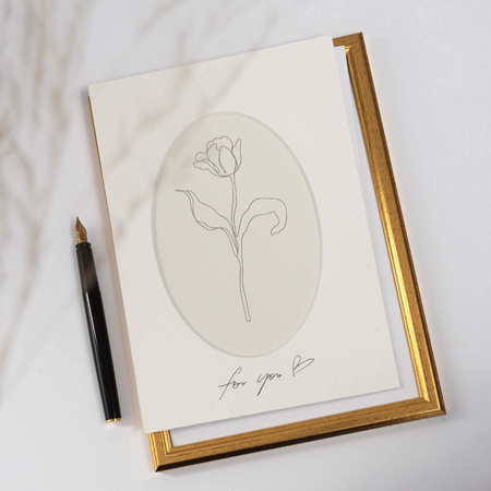 Passe partout 13x18 (10x15) BIAŁY OWAL CHALK LUCA Q5103