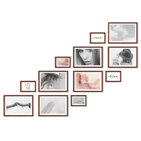 Zestaw brązowych ramek na 12 zdjęć PINIA 3 GF0032 R