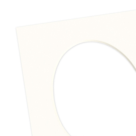 Passe partout 30x40 (24x30) BIAŁY OWAL CHALK LUCA Q5103