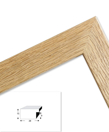 Ramka dębowa DAB T 0 24x30 cm