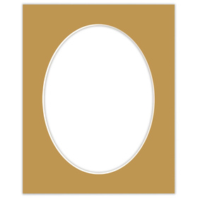 Passe partout  24x30 (18x24) OWAL BRĄZOWE CARMEL - LUCA Q5601