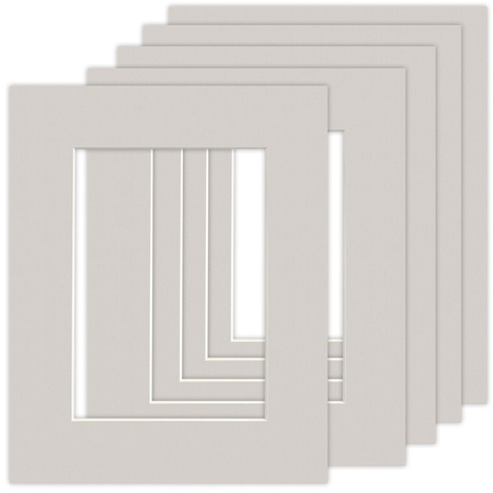 Pakiet 5 szt. Passe Partout 24x30 (15x21) LUCA Q5303 FOG SZARY MGLISTY