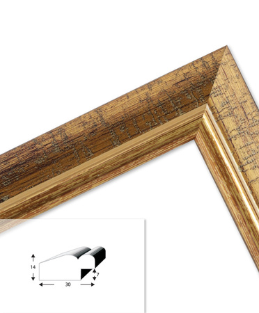 Ramka drewniana DRZ C Z1 21x30 cm