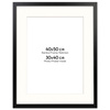 Ramka czarna HEN PASS 2 z passe-partout – rozmiar 40x50 cm ( 30x40 cm)
