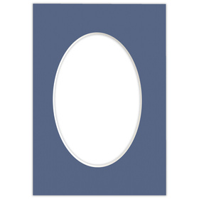 Passe partout 15x21 (10x15) OWAL NIEBIESKIE BLUE - LUCA Q5402