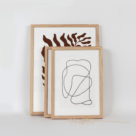 Pakiet ramek z drewna dębowego 3 szt. OAK 21x29,7 cm