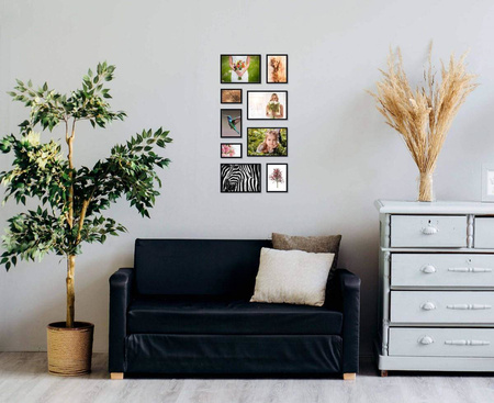 Zestaw czarnych ramek na 9 zdjęć PRESTO 2 GF0004