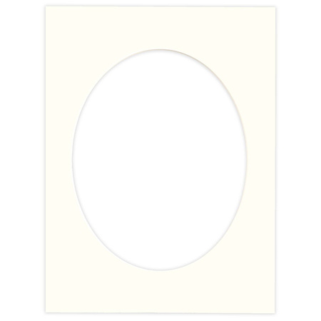 Passe partout 30x40 (24x30) BIAŁY OWAL OFF WHITE  LUCA Q5104