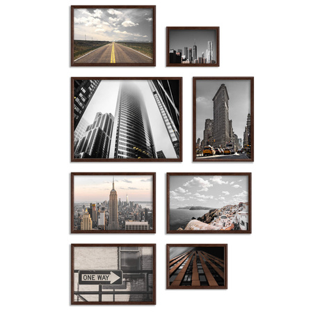 Zestaw brązowych ramek na 16 zdjęć HIT 4 CORNER GF0009