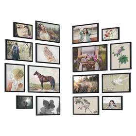 Zestaw czarnych ramek na 16 zdjęć HIT 02 CORNER GF0009