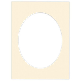 Passe partout 30x40 (24x30) OWAL BEŻOWE BISQUIT - LUCA Q5203