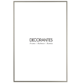 Ramka aluminiowa srebrna QAL 62x93 cm