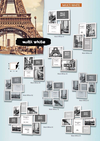 Multirama MULTI WHITE 43 ramka na 4 zdjęcia