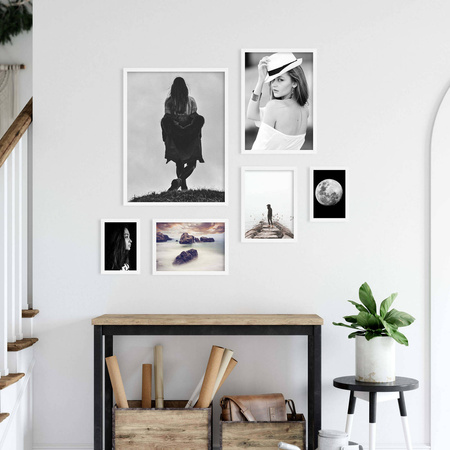 Zestaw białych ramek na 6 zdjęć PINIA 1 GF0010