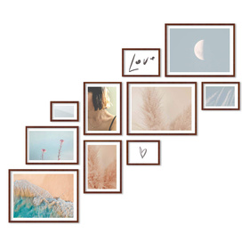 Zestaw brązowych ramek na 10 zdjęć PINIA 3 GF0033 R