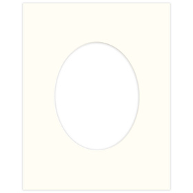 Passe partout 40x50 (24x30) BIAŁY OWAL OFF WHITE  LUCA Q5104