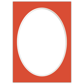 Passe partout 15x21 (13x18) OWAL CZERWONE LIGHT RED - LUCA Q5702