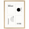 Foto Galeria 30x40 cm kolor dębowy - ramka z passe partout na 4 zdjęcia 10x15 cm