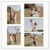 Foto Galeria 50x50 cm - ramka z passe partout na 5 zdjęć 15x21 cm biała