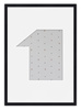 Ramka CYFERKA "1" Czarna. Ramka z passe partout o rozmiarze 21x30 cm