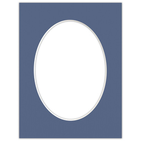 Passe partout 18x24 (13x18) OWAL NIEBIESKIE BLUE - LUCA Q5402