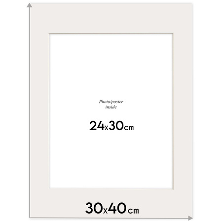 Passe partout 30x40 (24x30) SREBRNE SILVER - LUCA Q5902