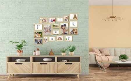 Zestaw naturanych ramek na 18 zdjęć PRESTO 0 GF0006