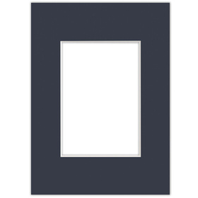 Passe partout  15x21 (9x13) GRANATOWE NAVY - LUCA Q5403
