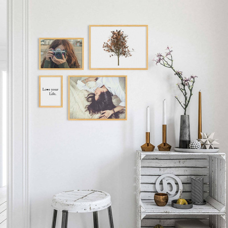 Zestaw naturanych ramek na 4 zdjęć PINIA 0 GF0008