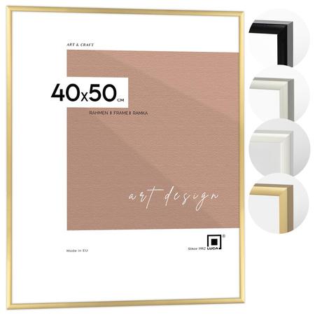 Ramka aluminiowa złota ROYALL 40x50 cm