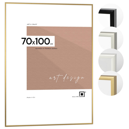 Ramka aluminiowa złota ROYALL 70x100 cm