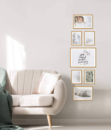 Zestaw naturanych ramek na 7 zdjęć PINIA 00 GF0017