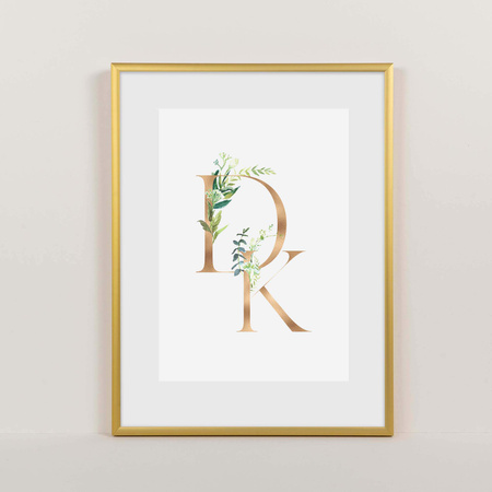 Ramka aluminiowa złota ROYALL 29,7X42 cm