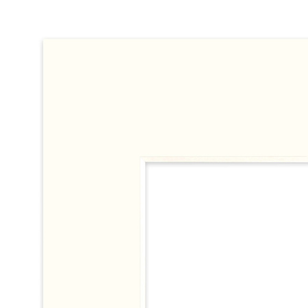 Passe partout 20x30 (18x24) LUCA Q5104 OFF WHITE - BIAŁY