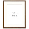 Ramka brązowa HEN PASS 4 z passe-partout – rozmiar 40x50 cm (okienko 30x40 cm)