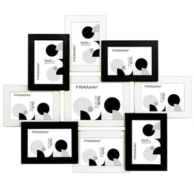 Multirama na 9 zdjęć MULTI HEN 1-2 ramka na zdjęcia w kolorze czarno-białym