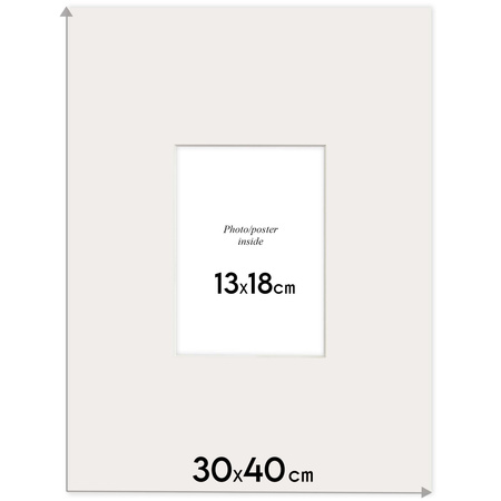 Passe partout 30x40 (13x18) BEŻOWE TABAC - LUCA Q5209