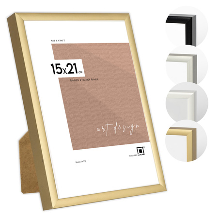 Ramka aluminiowa złota ROYALL 15x21 cm